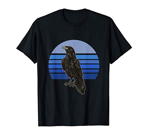 Retro Crow Bird Illustration for Crow and Raven Lovers T-Shirt