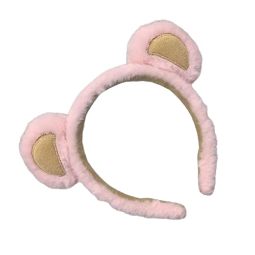 Diadema de orejas de oso | Accesorio de maquillaje para el cuidado de la piel | Bonito aro suave para lavar la cara, spa y cosplay | Accesorio de diadema de animales de felpa para mujeres y niñas