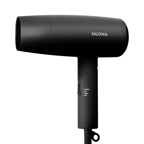 タイムセール商品6 - SALONIA サロニア スピーディーイオン ドライヤー 大風量 速乾 軽量 マイナスイオン ヘアドライヤー SL-013AB ブラック【Amazon.co.jp限定】
