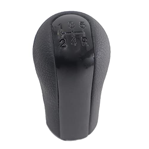 Pu Leather Car Manual Gear Stick Shift Knob Gearbox Shift Knob Boot Fit For Toyota Corolla Estate (2001-2007) Gearshift Accessories (Color : 5 Speed Black) #TOP6