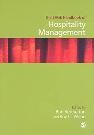 The SAGE Handbook of Hospitality Management book cover