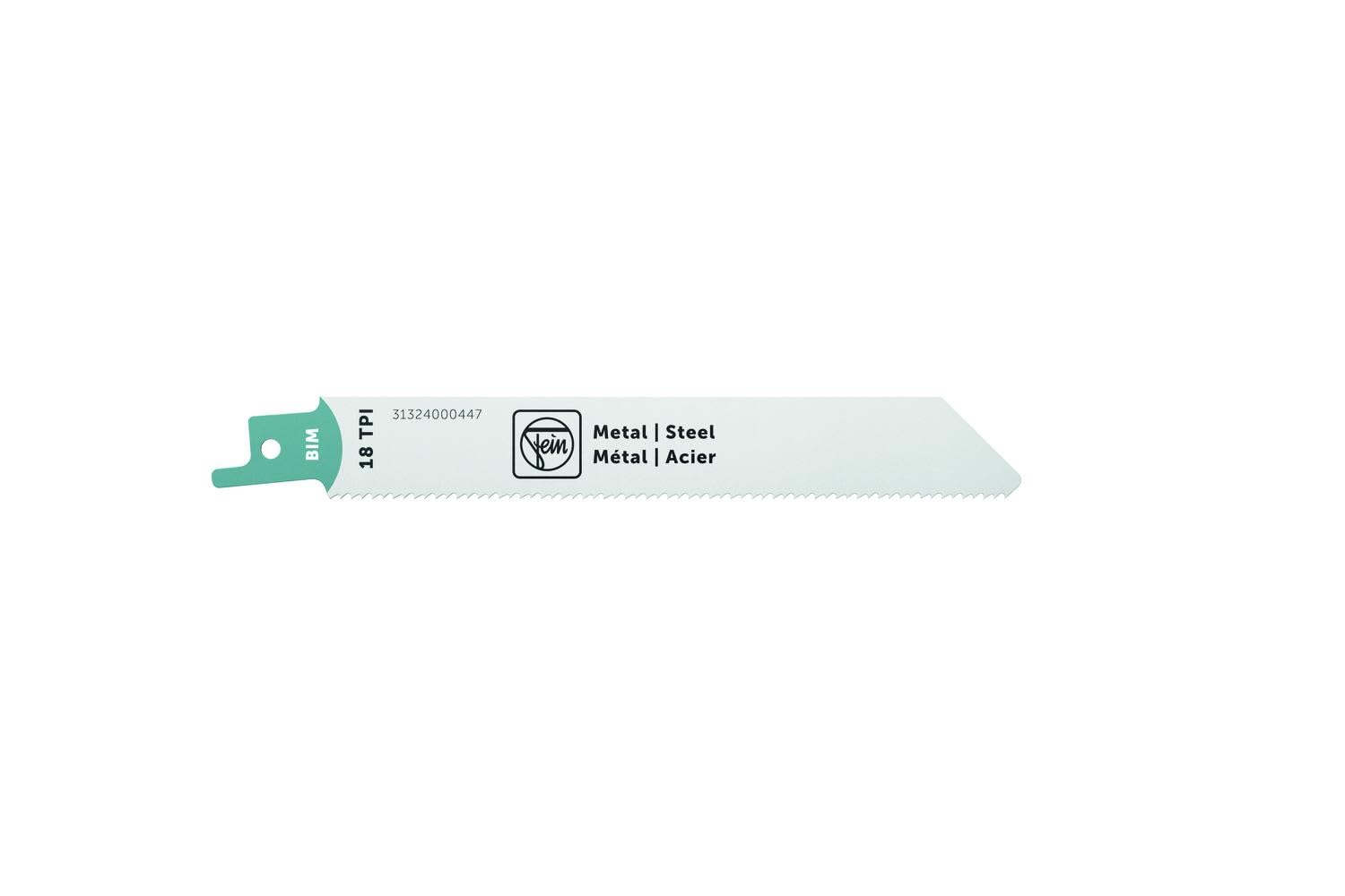 FEIN Metal recip saw blade for reciprocating saw ASAS18-21 K AS BIM 130T18 MS