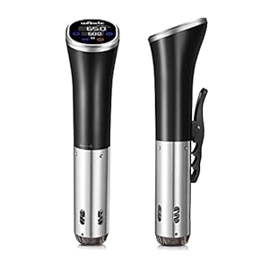 Wancle Sous Vide Garer Stick voor sous-vide kookpan, 1100 W, IPX7 waterdicht, precisie-kookpan, onderdompelingscirculator, met reserveringsfunctie, eenvoudig op te bergen