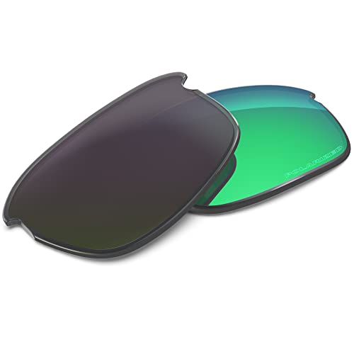 Image of Replacement Lenses Compatible with Oakley Bottle Rocket OO9164 Polarized Etched-Emerald Green