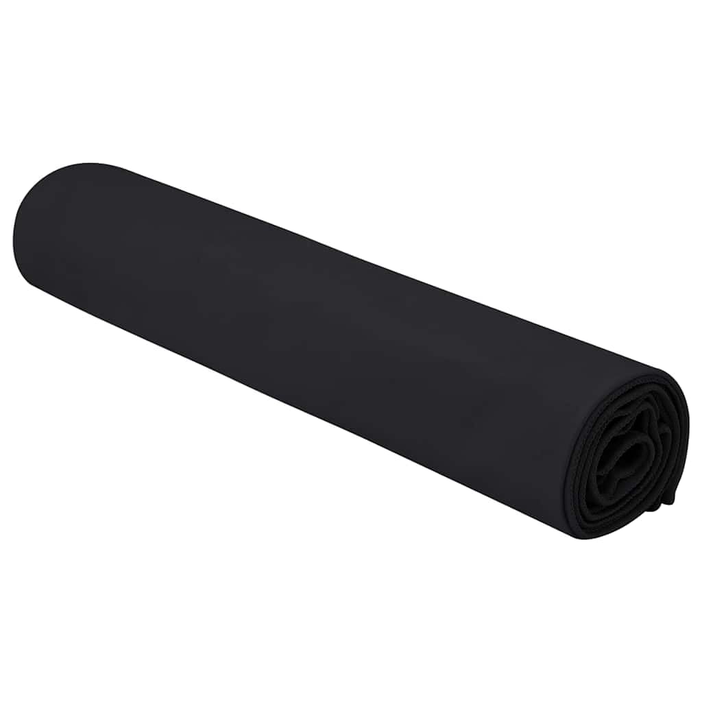 Ręczniki Sportowe 2 szt Czarny 140 x 70 cm Poliester Poliamid