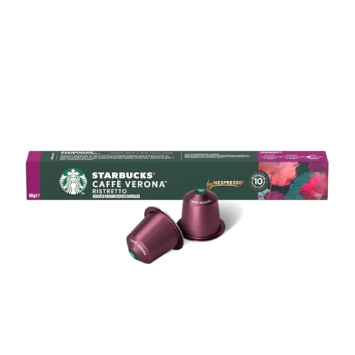 Cápsulas de Café Starbucks Caffè Verona Compatíveis com Nespresso - 10 Unidades