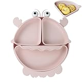 Silikonteller für Kinder - Speiseteller für Kinder Lebensmittelgitter Silikonteller für...