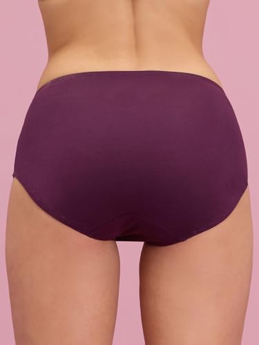 Image of NYKD (NYP104 Assorted Breathable Cotton Panty Set for Women (Pack of 3) | High Rise & Full Coverage Brief with Anti Odor Properties | Super Soft & Concealed Elastic for All Day Comfort