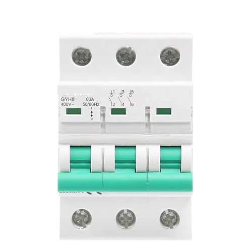Disjoncteur triphasé GYH8 100A interrupteur principal 400V pour la maison