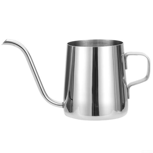 Shophubio Hervidor de café de cuello de cisne, acero inoxidable 304 para verter sobre la mano, hervidor de goteo con boquilla estrecha para una preparación uniforme, adecuado para la oficina en casa