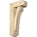 Ekena Millwork BKT0604X14X26IMP04RDF Imperial Craftsman Rough Sawn Bracket w/Offset Brace, Douglas Fir