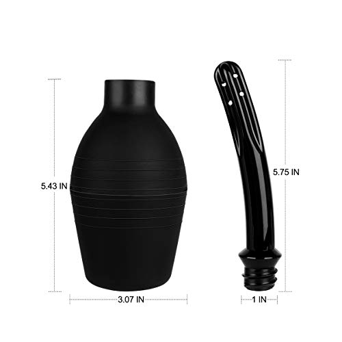RANEU Enema Bulb Kit with Lube Anal Douche Superior Materials Douche for Men Women