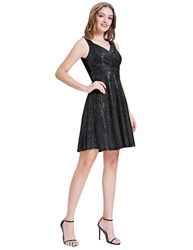 GRACE KARIN Women's Sleeveless Wrap V-Neck A-line Bridesmaid Cocktail Party Dress4