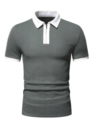 Image of GRECIILOOKS Men's Polycotton Regular Fit T-Shirt | Polo T Shirt for Men | Casual T Shirts