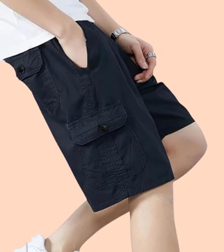 Image of Amazon Brand - INKAST Men Casual Cotton Shorts with Multiple Pockets Comfortable Breathable Fabric Stylish & Durable Design