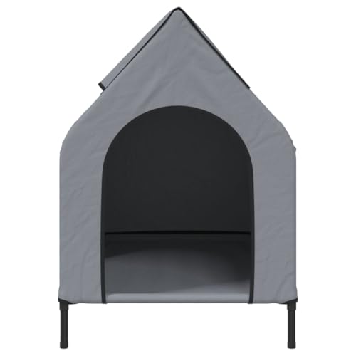 Caseta para perros para exterior e interior en gris claro 4