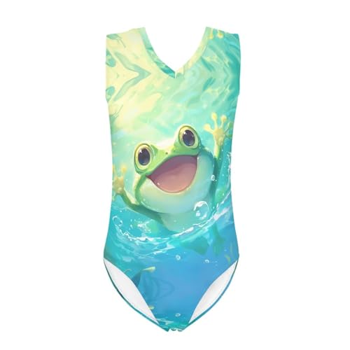 Image of Girls Swimsuit 3-14Y One Piece Swimwear Sleeveless Girls Bathing Suit