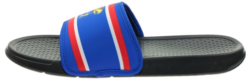 Image of FOCO NCAA Printed Team Logo and Color Stripes Comfortable Slide Sandals
