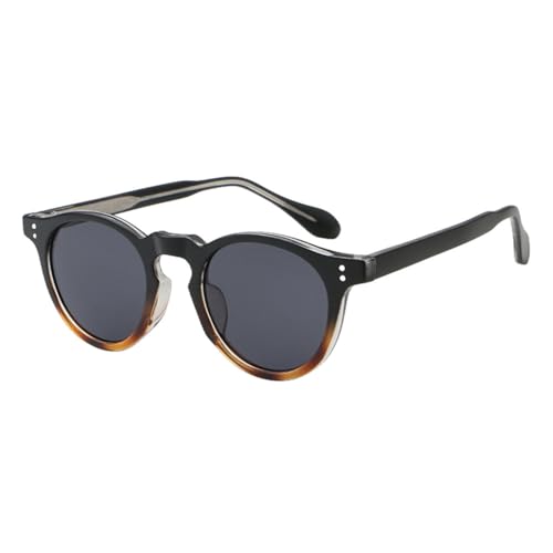 Lunettes de soleil rétro en acétate premium MUTYNE rondes bleues et vertes haute finition