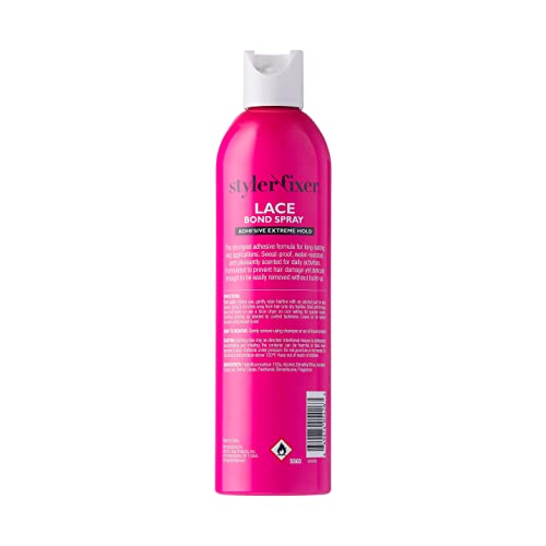 Red By Kiss Hair Glue Spray Adhesive For Lace Front Wigs Extreme Hold, Bold Hold Lace Glue, Hair Spray For Hair Styling Extra Hold, 11Oz #TOP1