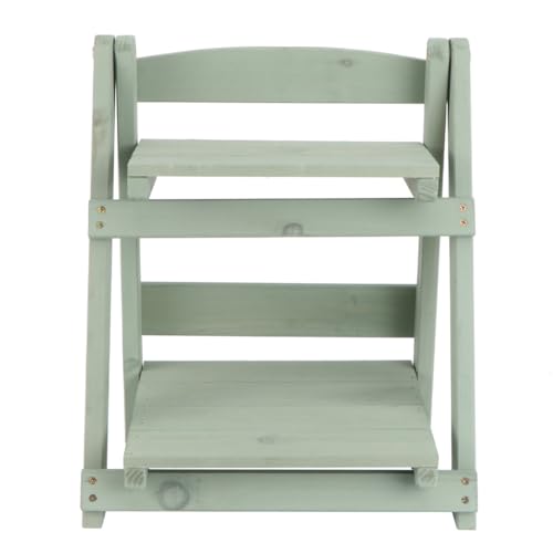 BESPORTBLE Estantería Plegable de Madera