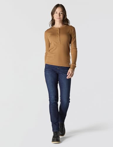Image of Carhartt Women's TENCEL Fiber Series Relaxed Fit Long-Sleeve Ribbed Henley