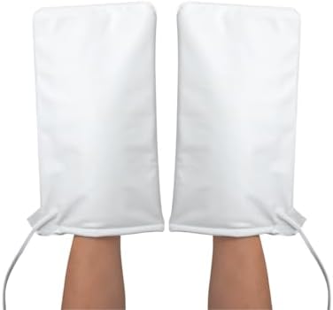 ForPro Professional Collection Premium Heated Mitts, Electric Thermal Moisturizing Hand Warmers for Spa Treatments, Dual Temperature Settings, 1-Pair