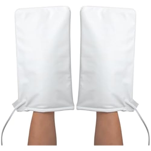 ForPro Professional Collection Premium Heated Mitts, Electric Thermal Moisturizing Hand Warmers for Spa Treatments, Dual Temperature Settings, 1-Pair