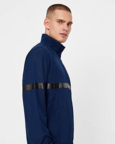Sudadera Under Armour Sport Style Woven para hombre con cremallera un medio en color negro 5