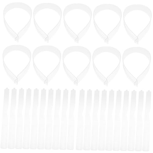 WOFASHPURET Collar Fixer 80pcs Plastic Collar Strips Collar Fixing Tools for Shirt Collars