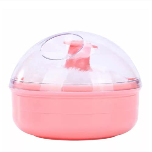 FZGLHQQ 2 Pcs Large Body Powder Puff Sponge Box and Powder Container with Puff Sponge Box Sponges Holder for Baby Women Girls