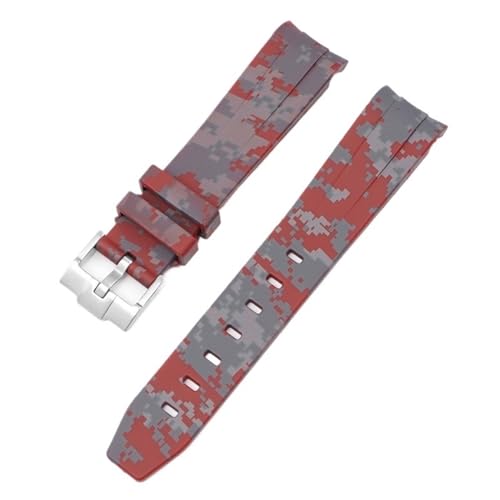 Bracelet MoonSwatch en silicone rouge haut de gamme pour montres Omega x Swatch