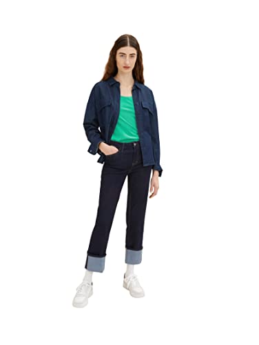 TOM TAILOR Damen 1036260 Basic Top, 31032 - Vivid Leaf Green, L – Ansicht 6