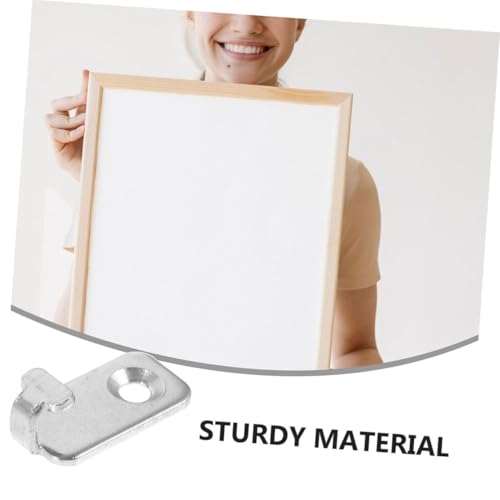 Image of Healifty 20pcs Painting Hangers Hooks Picture Hanging Nails Mirror Clips for Wall Mounting Picture Hanging Tool Frame Hangers Mirror Repair Hardware Poster Hanger Stainless Steel Silver
