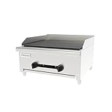 STEELBUS 24'' Heavy duty Commercial Charbroilers 2 Burner Natural/Propane gas Countertop Griddle grill Restaurant Equipment