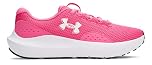 Under Armour Women's Charged Surge 4, Comfortable Women's Runners with Breathable Mesh Upper Design, Durable and Responsive Ladies' Trainers,Super Pink / Super Pink / White,6