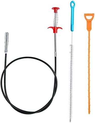 DKBT desatascador tuberias profesional manual 3 Piezas 1,6 metros...