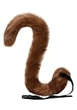 DAZCOS Fox Tail for Anime Neko Cosplay Costume Halloween (Brown)