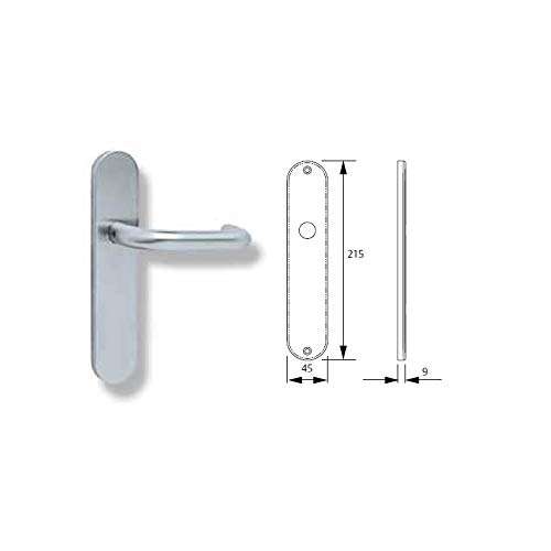 Manilla bombillo inoxidable 304 Tesa Assa Abloy MS0L972IS de 72mm con acabado c9 3