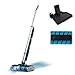 Cecotec Elektrischer Wischmopp FreeGo Wash Twice Spray X-Treme. Doppel-Wet-Jalisco-Bürste, 40 Minuten Akkulaufzeit, Frontspray für Hartnäckiges, 2 Wassertanks, Selbstreinigungsstation, für Parkett