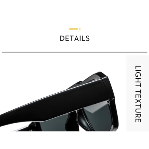Lunettes de soleil rétro monture rivetée style écaille léopard thé