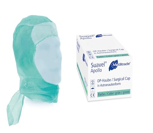 Bonnet chirurgical Meditrade Suavel Apollo vert en non tissé premium