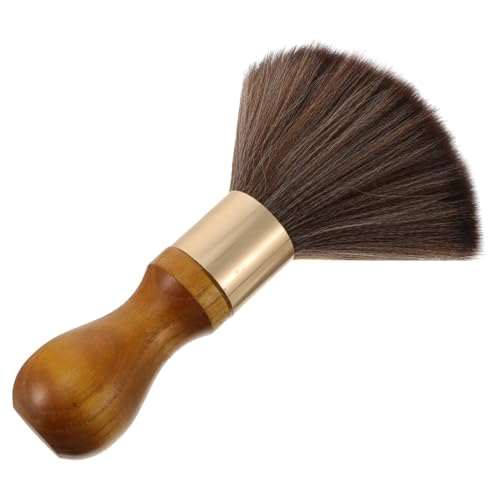 Frcolor ビニールレコードクリーナーブラシ ?毛実木ハンドル付き 軽量で滑り止め設計 静電防止機能搭載 ターンテーブル対応 軽快なグリッ