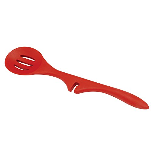 Rachael Ray Kitchen Tools And Gadgets Nonstick Utensils/Lazy Spoonula, Solid And Slotted Spoon, 3 Piece, Red #TOP3