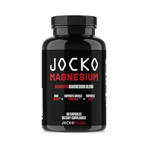 Jocko Fuel Magnesium Complex Supplement - Magnesium Glycinate, Citrate, & Taurate Capsules Dietary Supplement for Muscle Recovery & Relaxation, Heart, Nerve, Bone Support, & Sleep 30-Day Supply