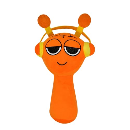 QIGHLIS Sprunki Peluche, boneco de peluche Sprunki, Sprunki Plush Toys, Sprunki Plushies Toys, super macio brinquedo de peluche colecionável, presentes de aniversário para meninos e meninas (laranja)