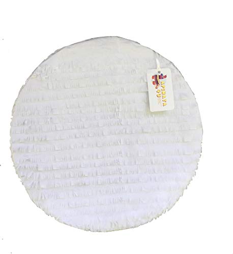 Apinata4U 16" 2-D Flat Round Blank Pinata White Color Great To Create Your Own Pinata #TOP8
