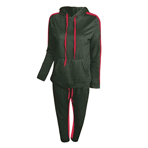 iLUGU Casual Womens Hoodies Sports Two Piece Set Hooded Sweatshirt Suits Tracksuits Sweatpants Long Sleeve