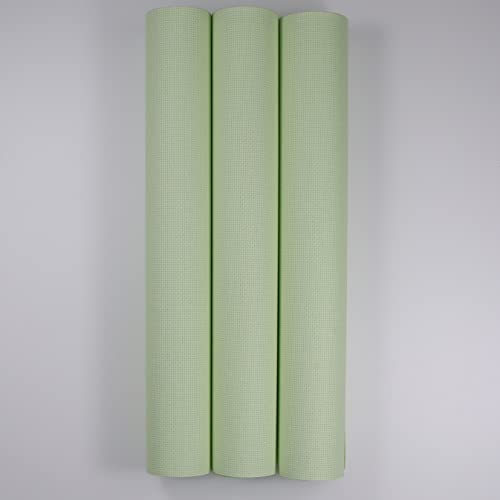 Image of KCS 3 pc of 15 inch x 18 inch Counted Cross Stitch Cotton Aida Cloth Needlework Fabric,14CT,Light Green