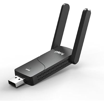 PLERY AX900 Bluetooth WiFi 6 USB WiFi Dongle, WiFi Adapter for PC Desktop, Dual Band 5GHz & 2.4GHz WiFi Adapter, High Gain Antenna, Built-in Driver for Windows 10/11, WPA3 Security, Easy Setup
